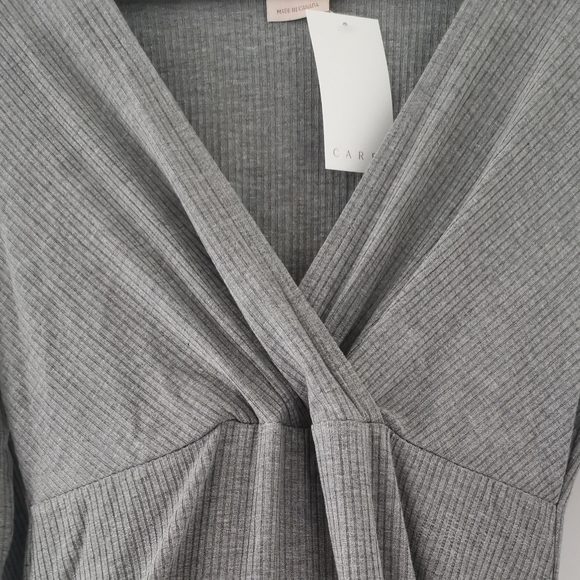 NWT Organic OEKO-TEX Maternity Nursing Dress xs Bamboo made in Canada - Picture 3 of 7